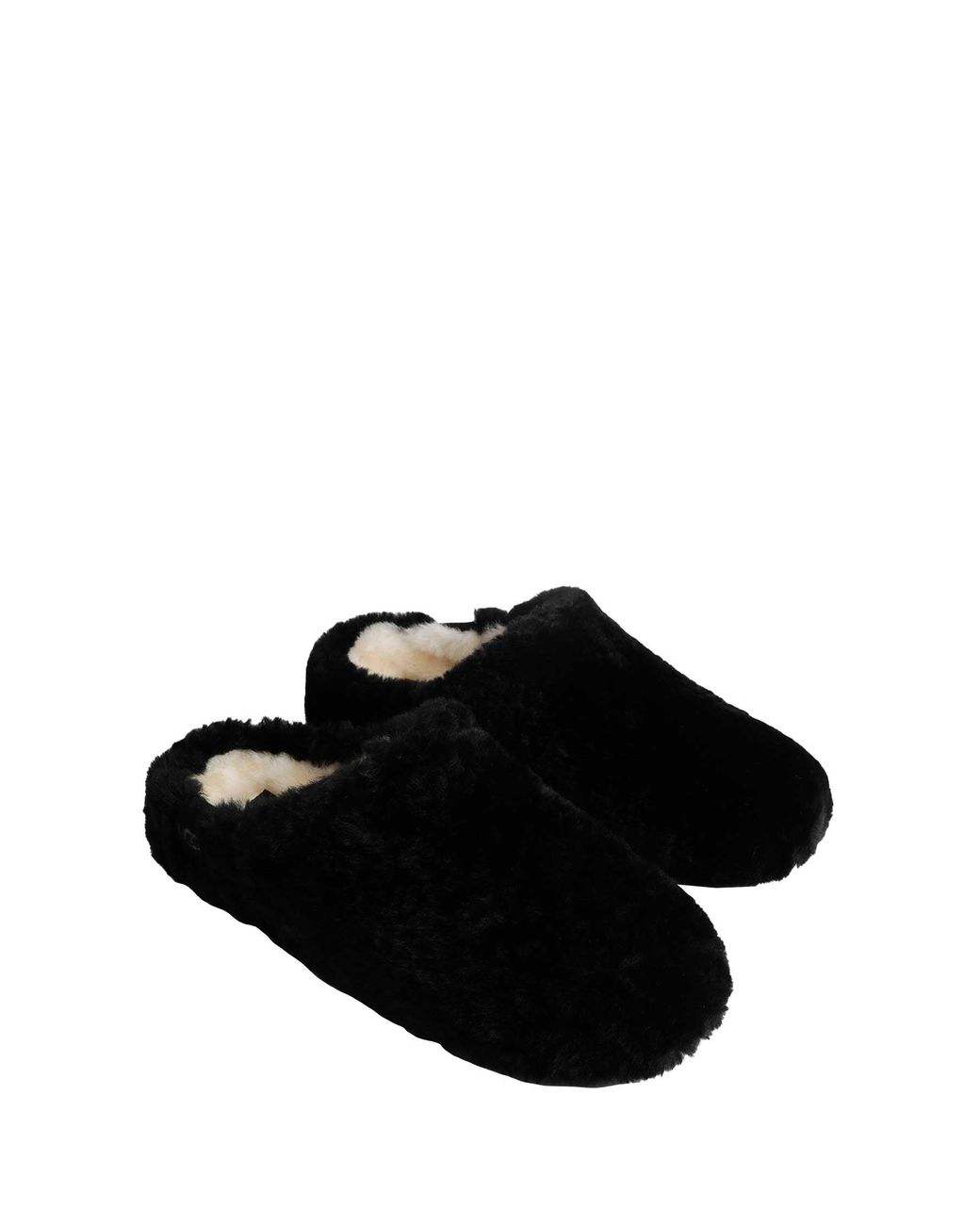 Ugg Black Elea Fluffed Slip-On