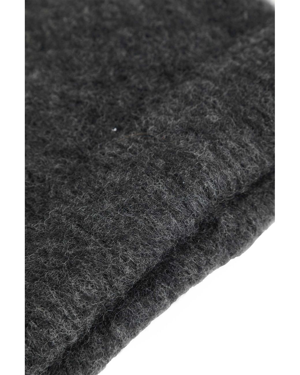 Maison Margiela Black Alpaca Wool Beanie