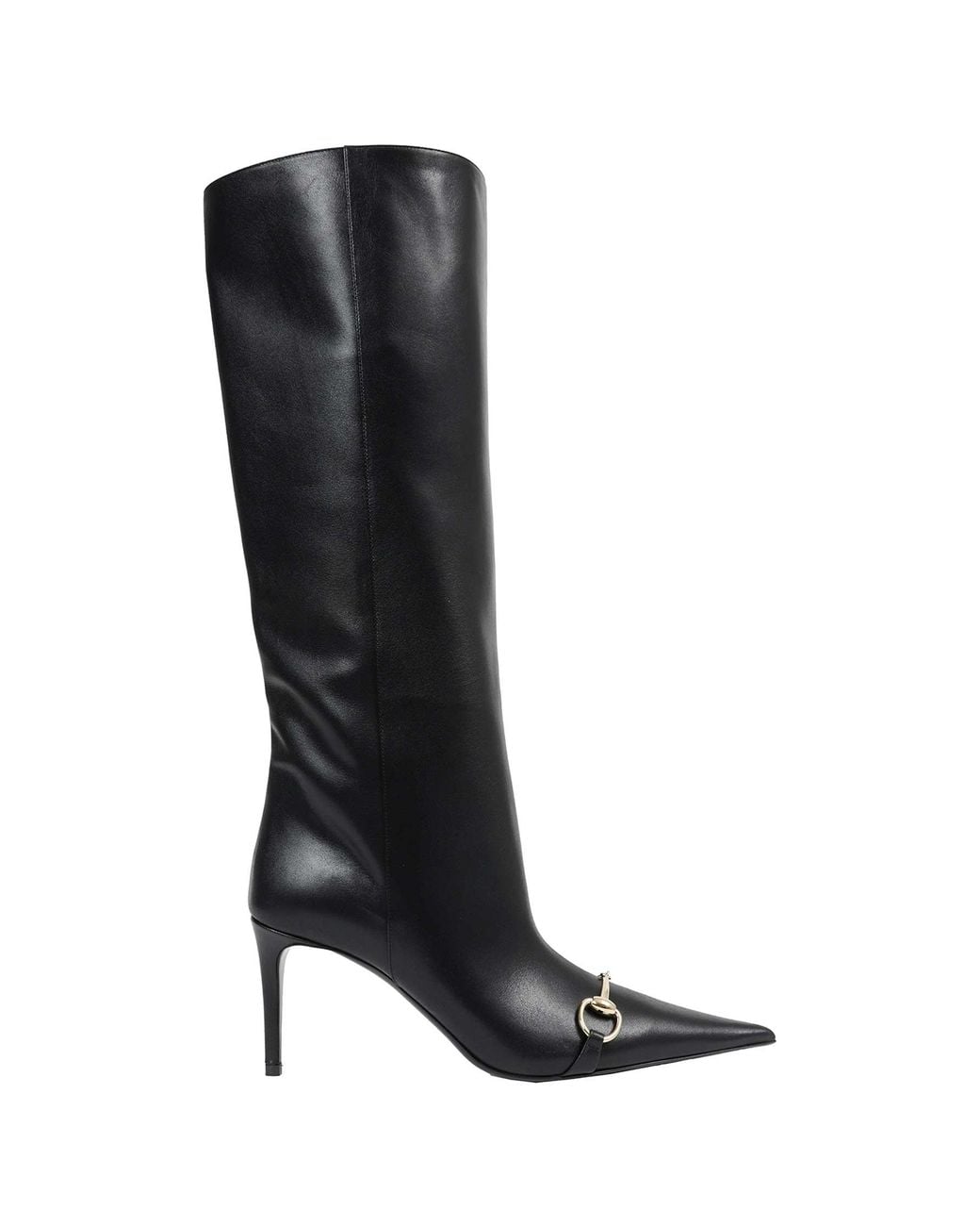 Gucci Black Donna Leather Boots