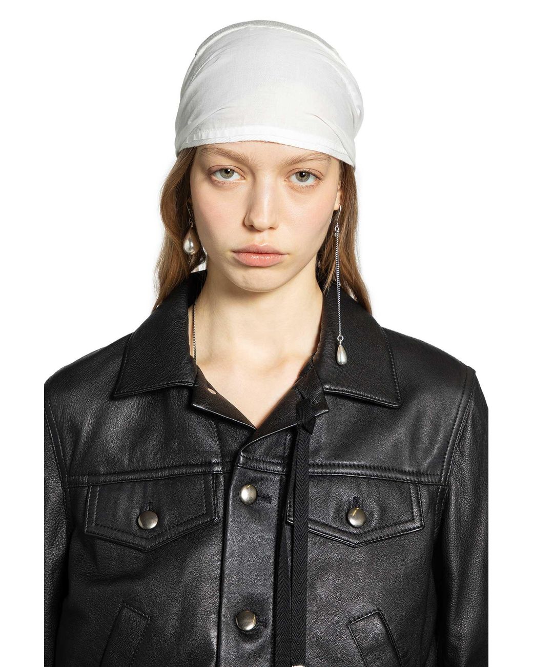 Ann Demeulemeester Nour Bandana in Black | Lyst