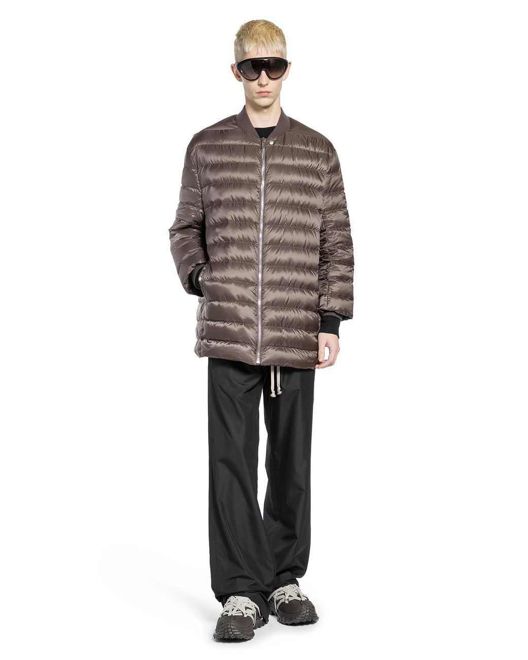 Rick Owens Brown Moncler X Flight Down Parka