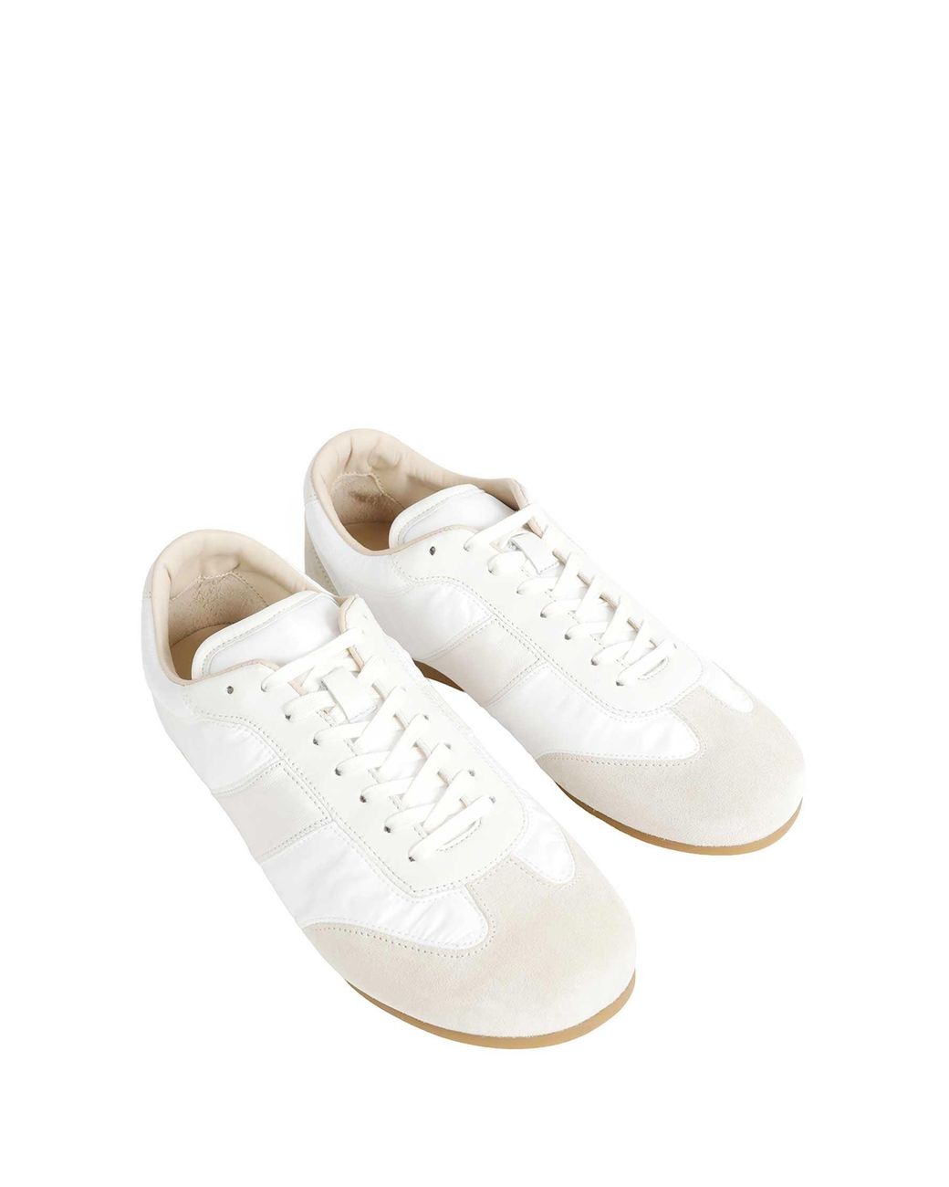 Lemaire White Suede Soft Runner Sneakers