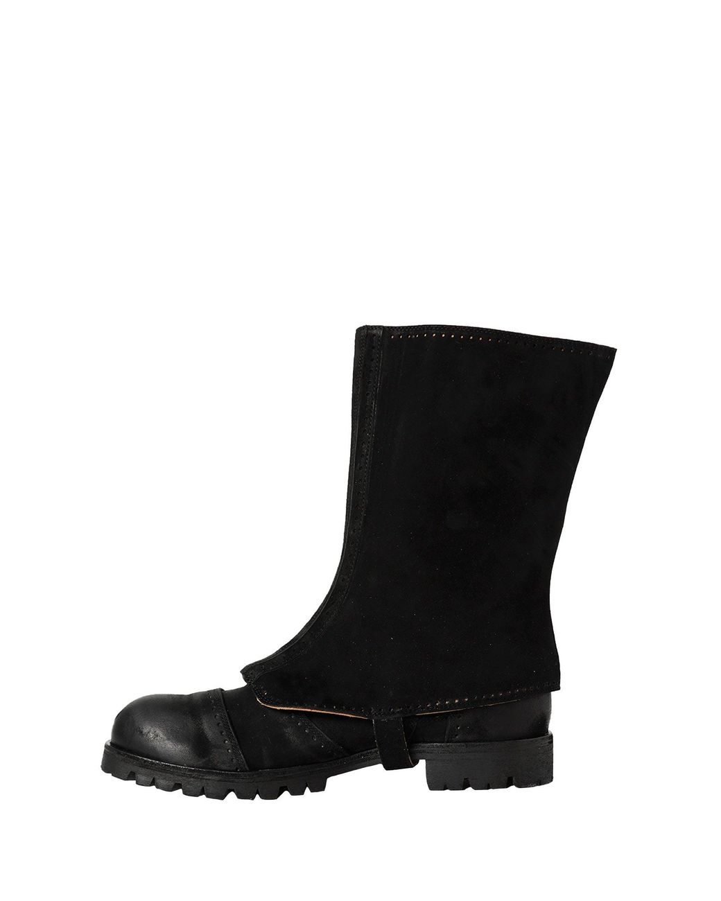 Ziggy Chen Black Removable Gaiter Boots for men