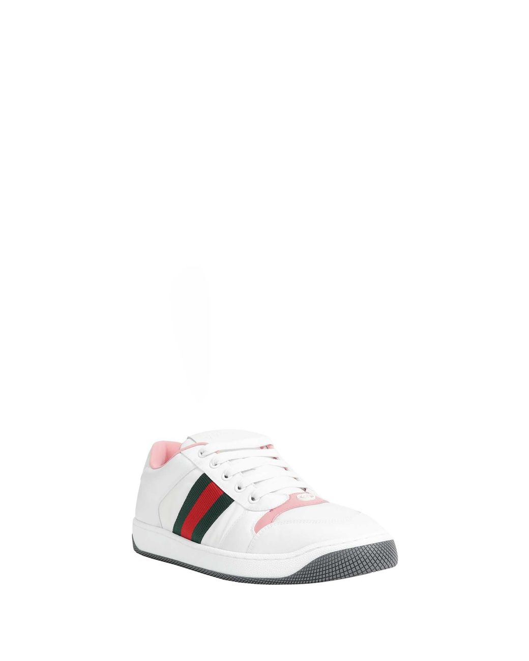 Gucci White Screener Sneakers