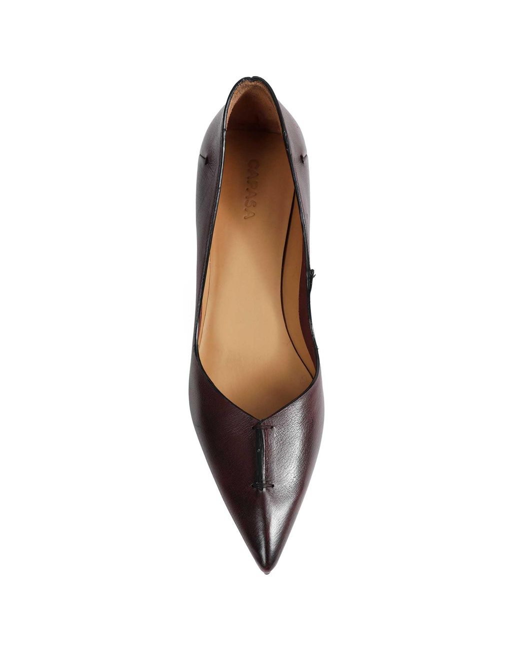 Capasa Brown Leather Pumps