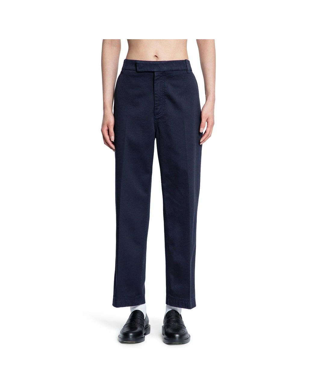 Thom Browne Blue Garment Dyed Chino Trousers for men
