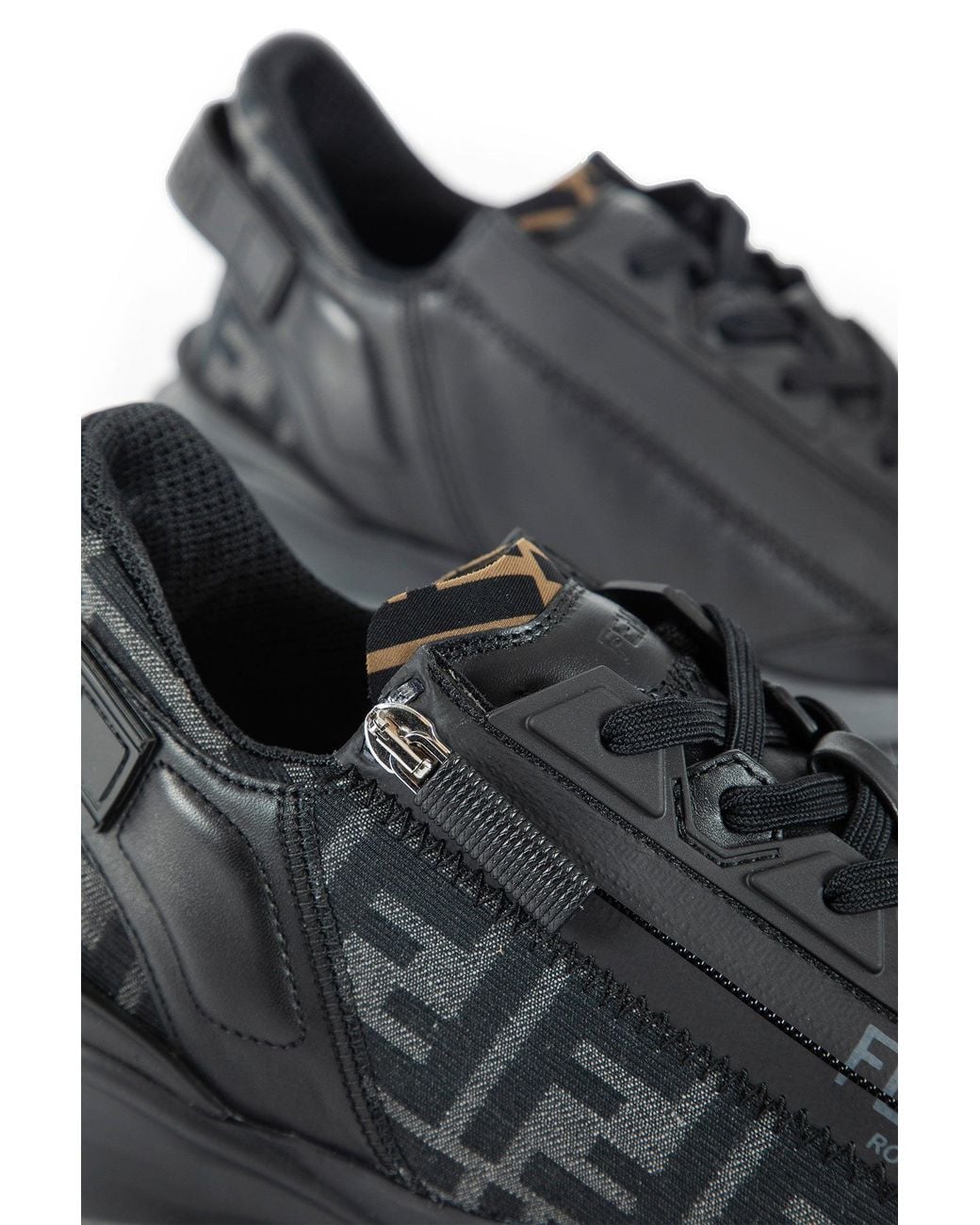 Fendi Black Flow Running Sneakers for men
