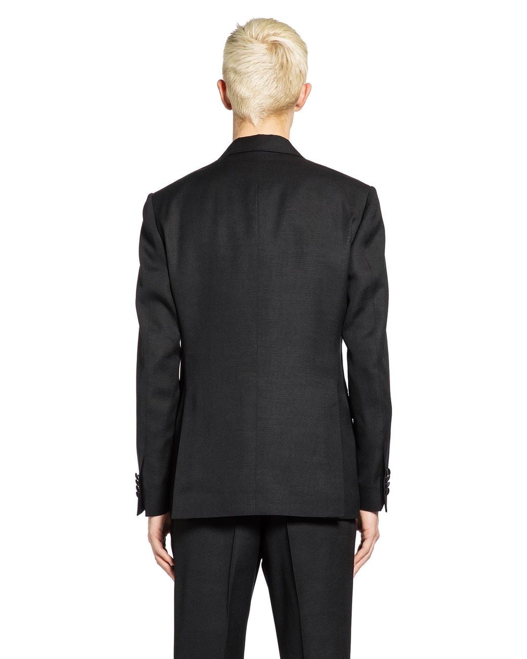 Lardini Black Double-Breasted Suit for men