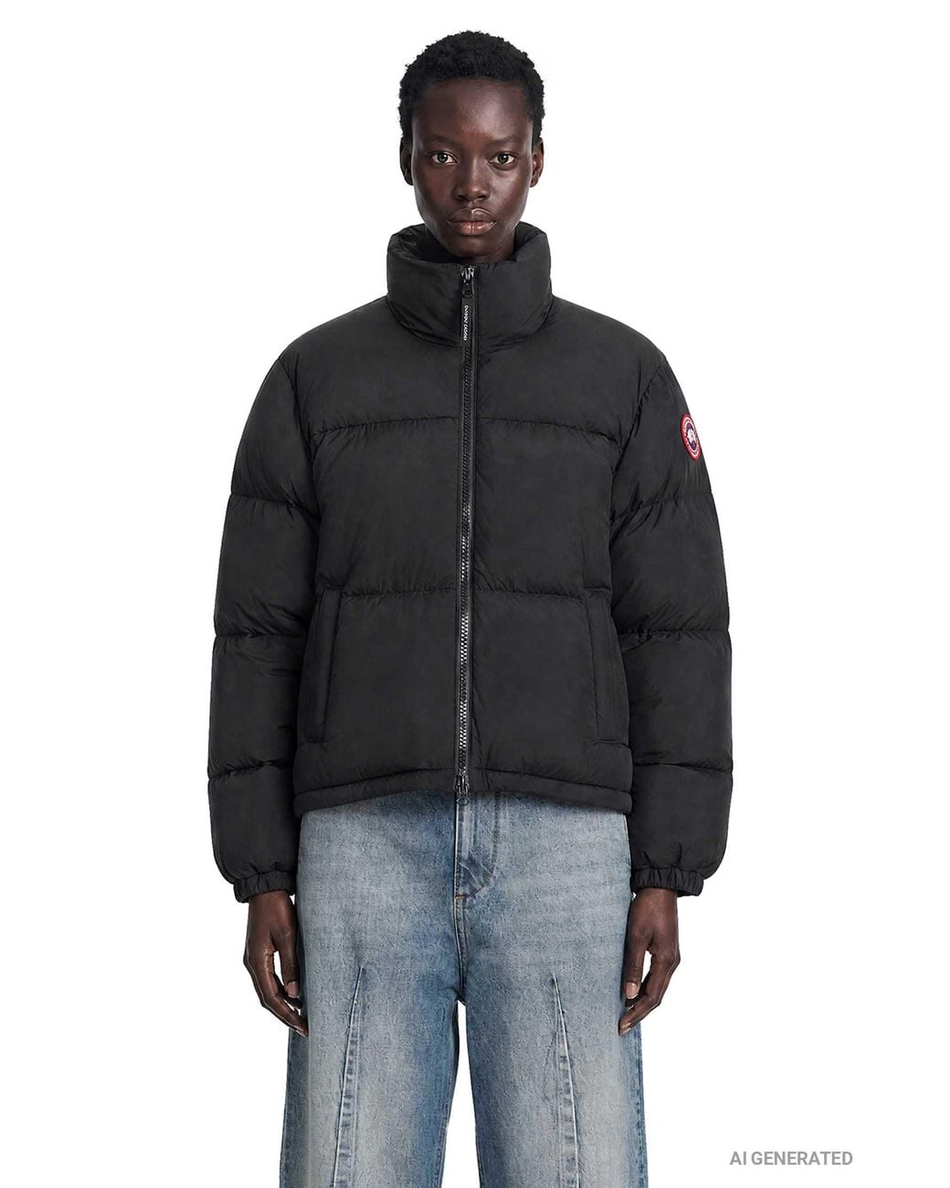 Canada Goose Black Fallon Puffer Jacket