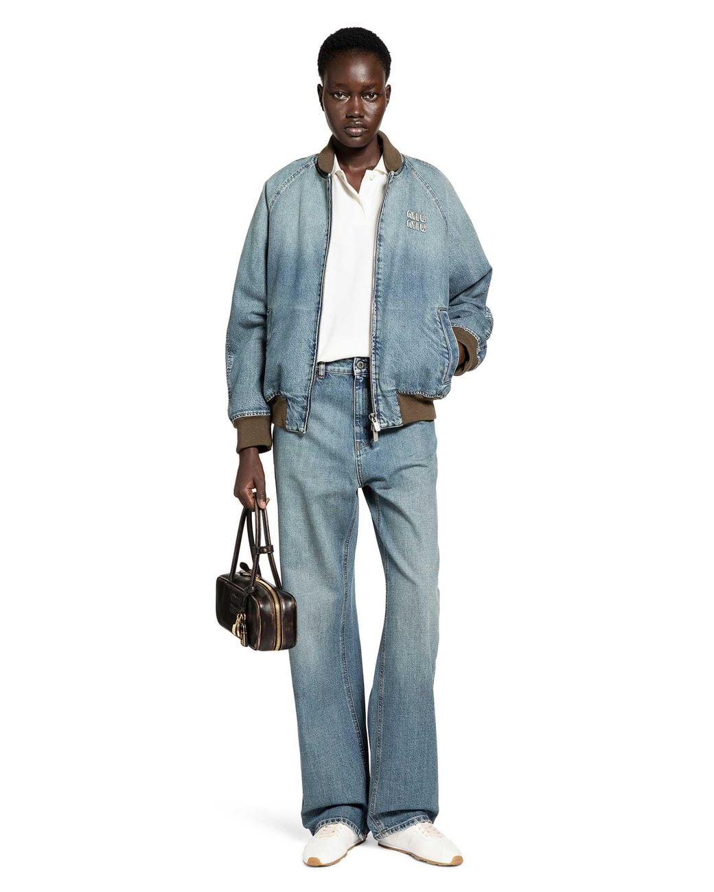 Miu Miu Blue Denim Trousers