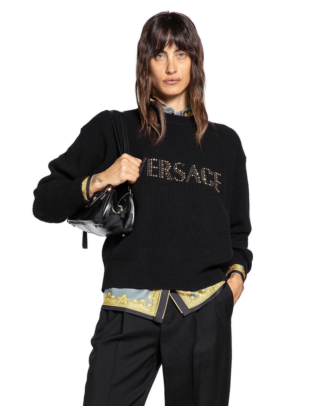 Versace Black Logo Sweater