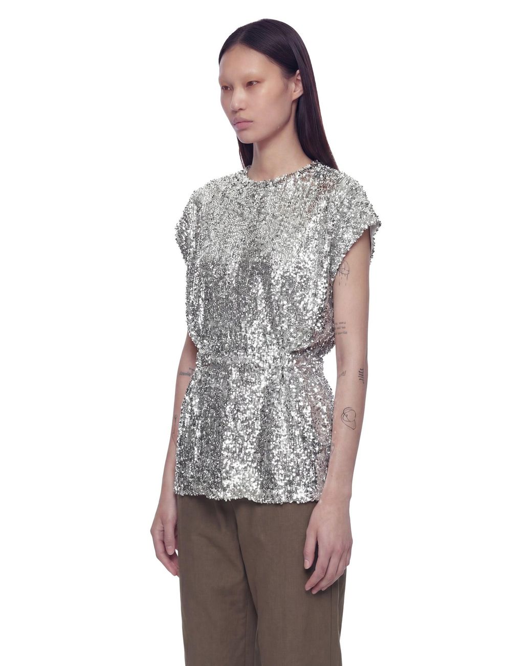 Coperni Gray Zero Waste Adjustable Tee