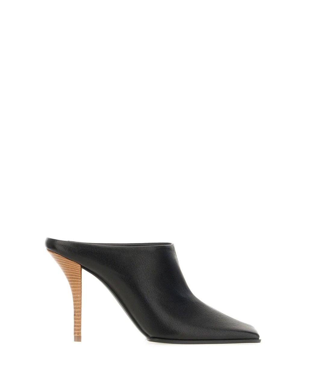 Alaïa Black Leather 90 Mules
