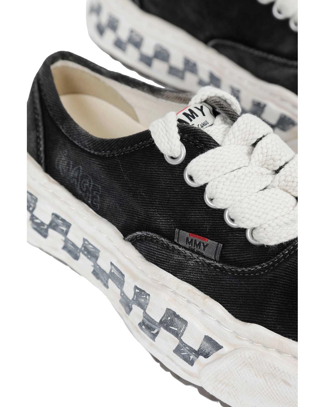 Maison Mihara Yasuhiro White Baker26 Graffiti Sole Sneakers for men