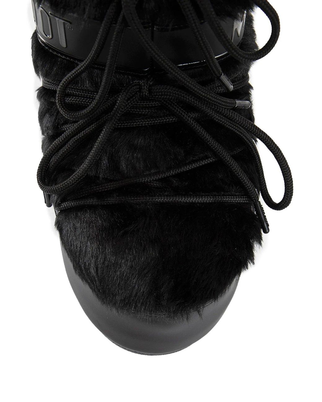 Moon Boot Black Icon Low Faux-Fur Boots