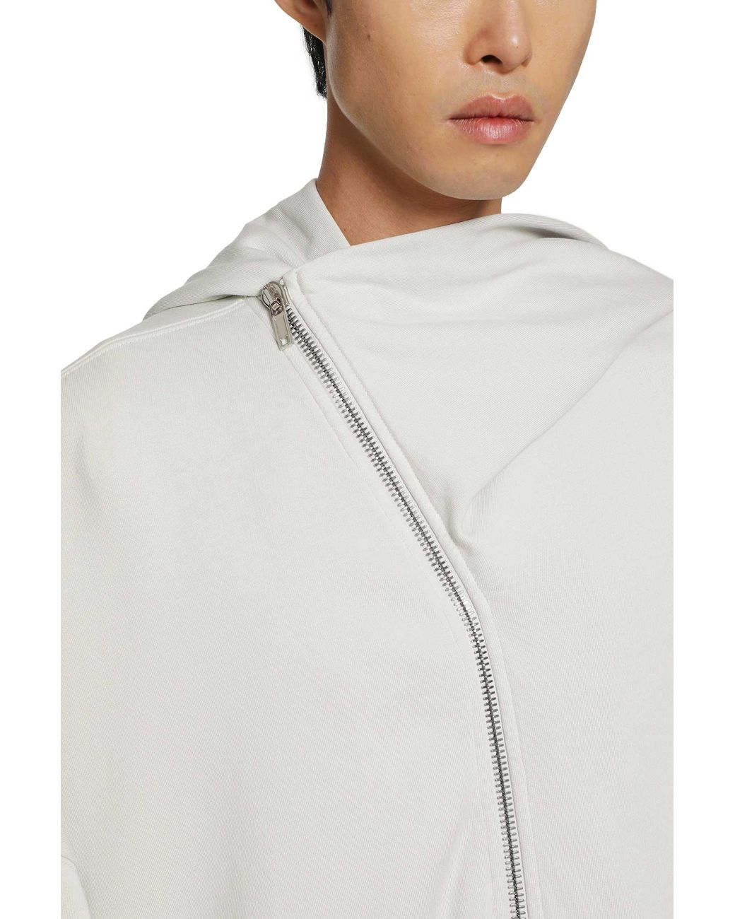 Rick Owens Gray Tower Mountain Hun Hoodie for men