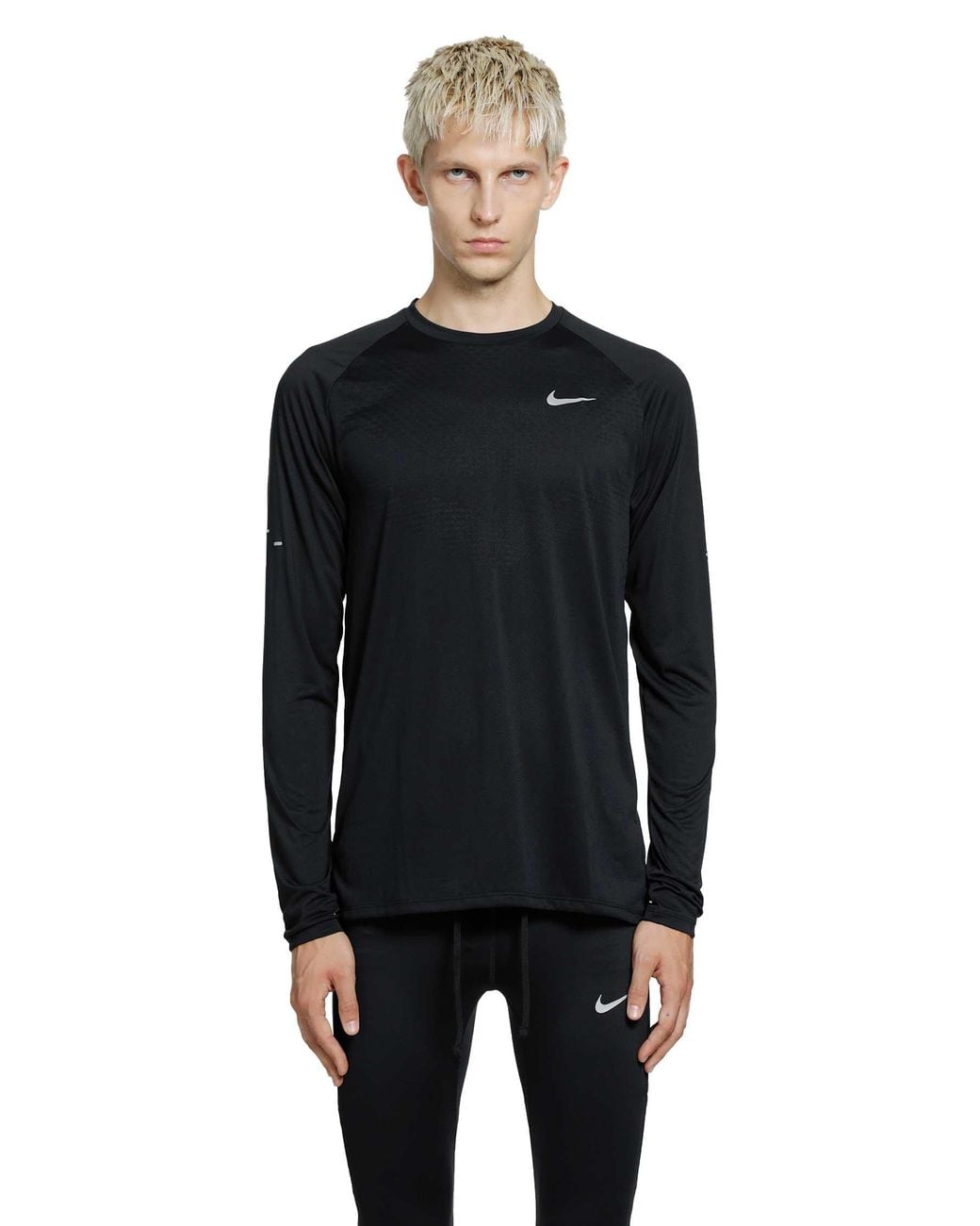 Nike Black Dri-Fit Adv Long Sleeve Running Top for men