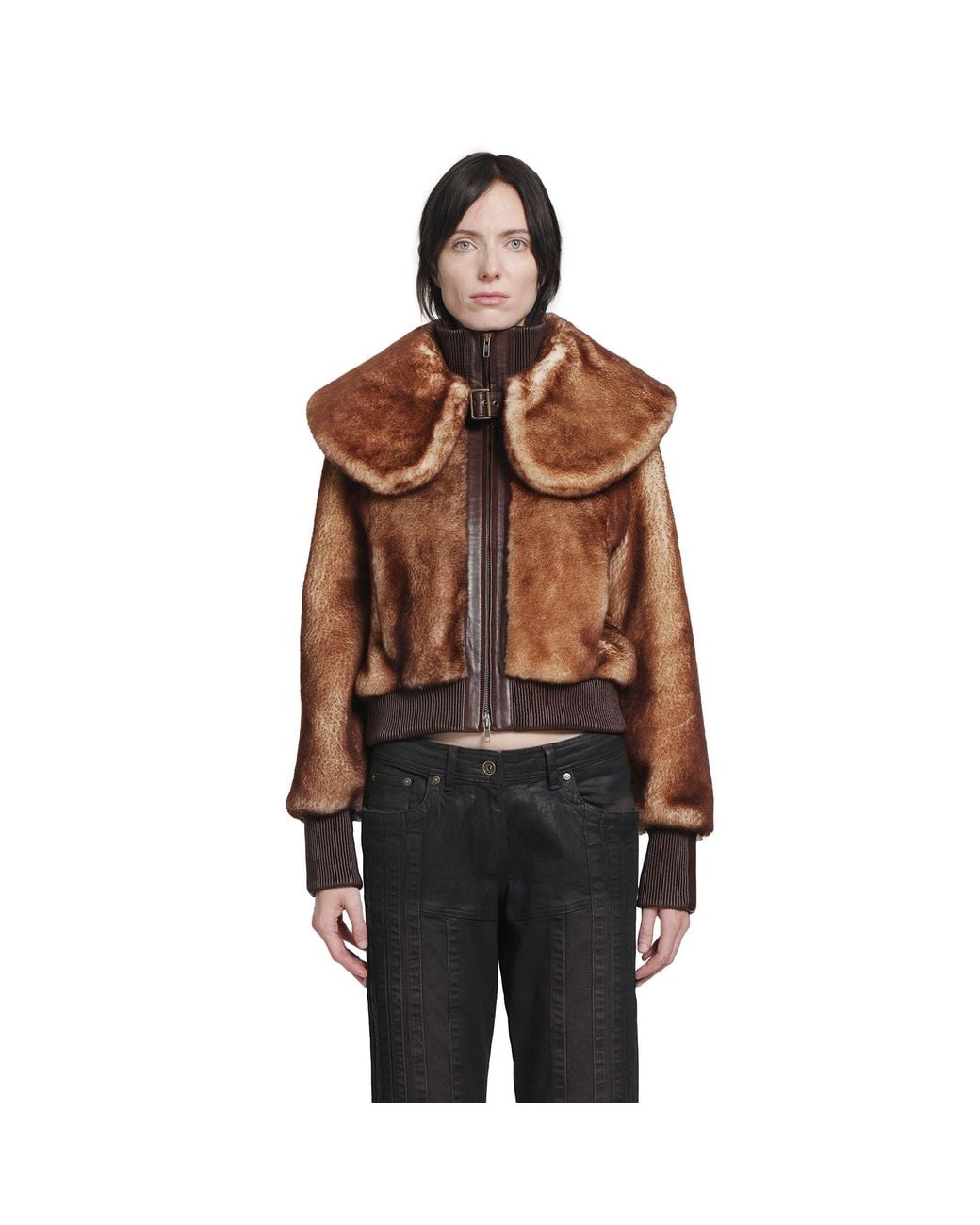 KNWLS Brown Eliza Shearling Jacket