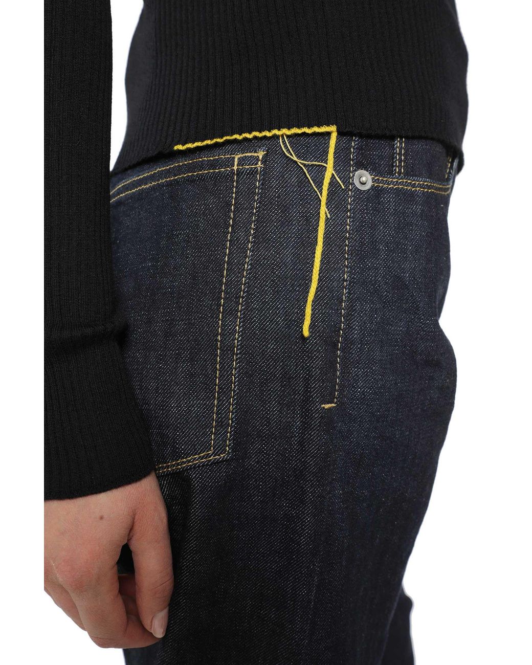 Fendi Black Ribbed Wool Jumper