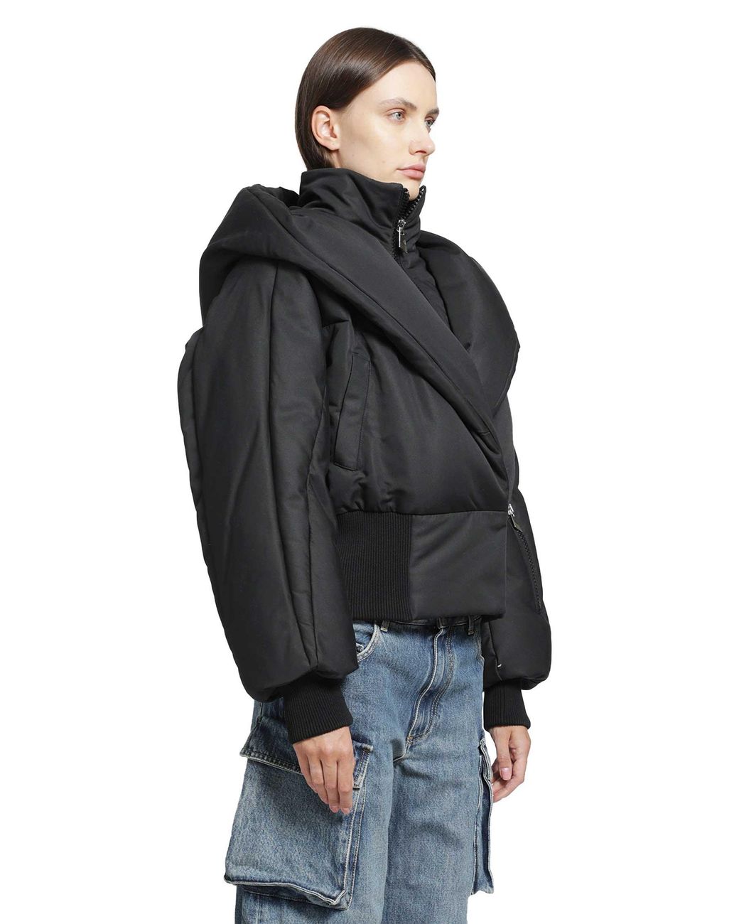 The Attico Black Puffer Jacket