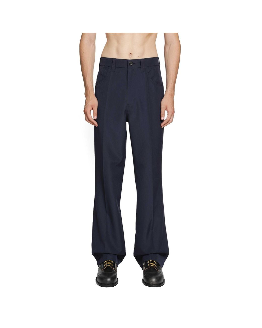 Marni Blue Five-Pockets Trousers for men