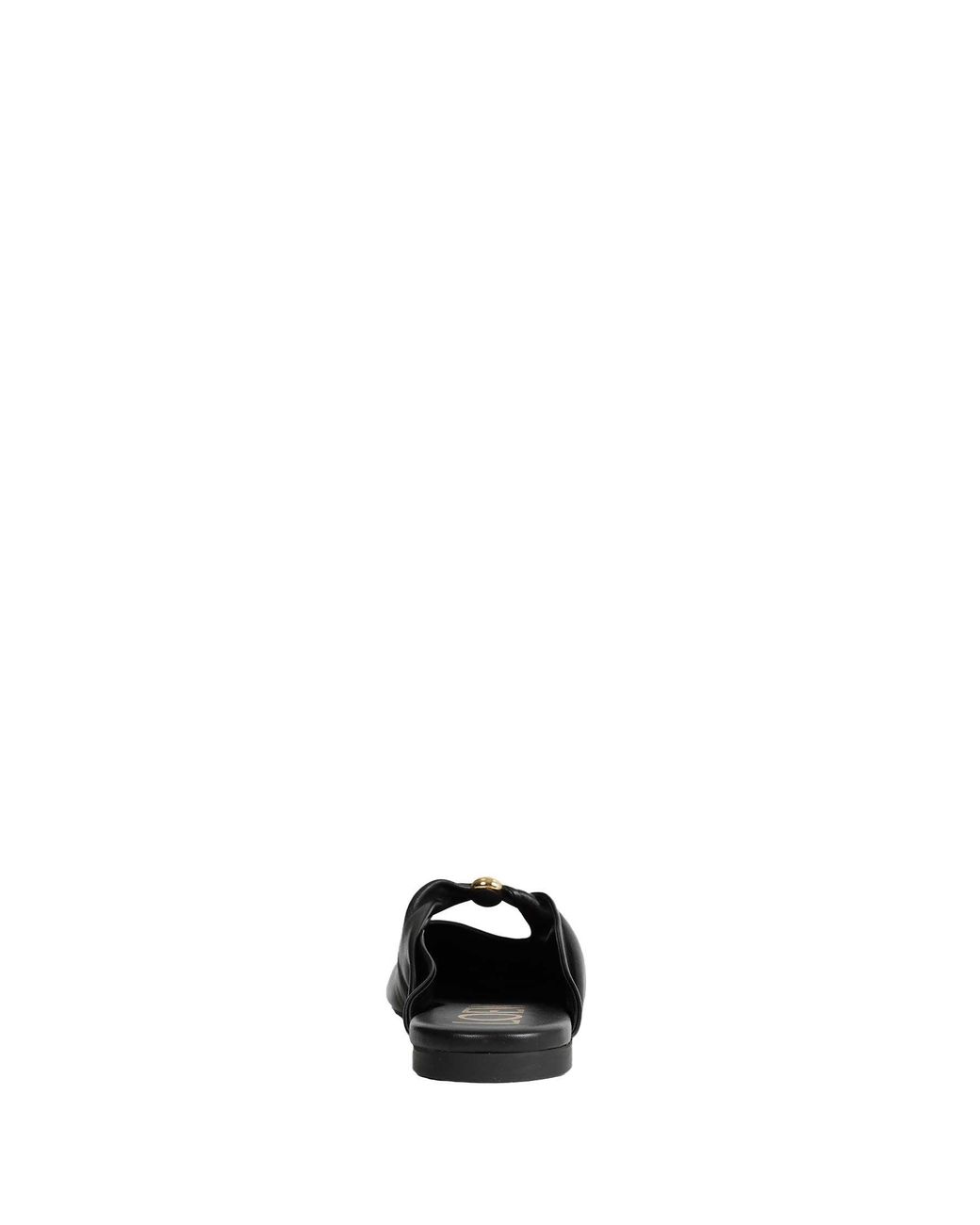 Loewe Black Leather Mules