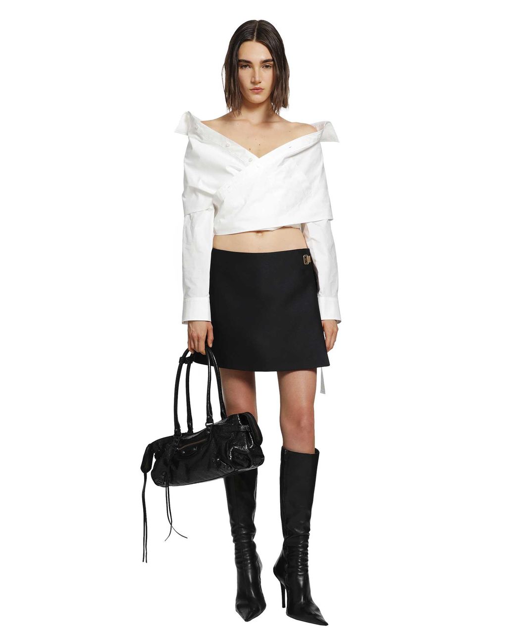 Balenciaga White Wrap Shirt