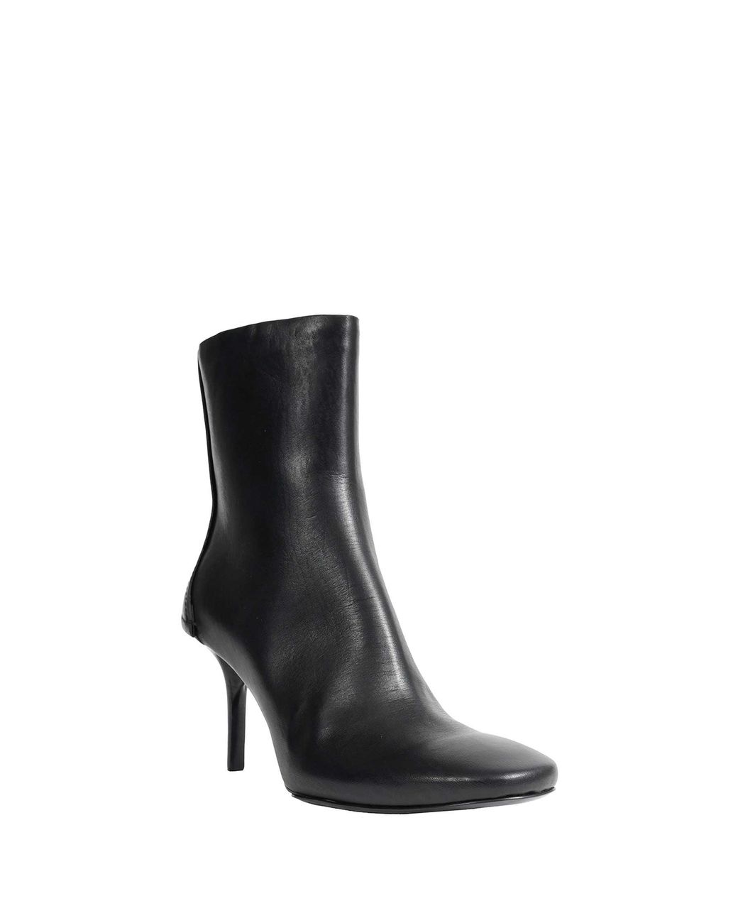 Capasa Black Nappa Leather Ankle Boots
