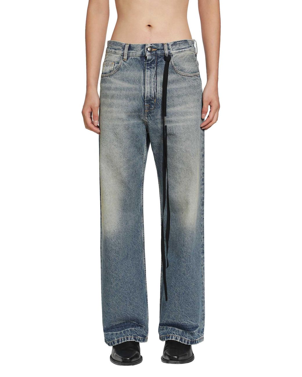Ann Demeulemeester Blue Alarik Flared Jeans for men