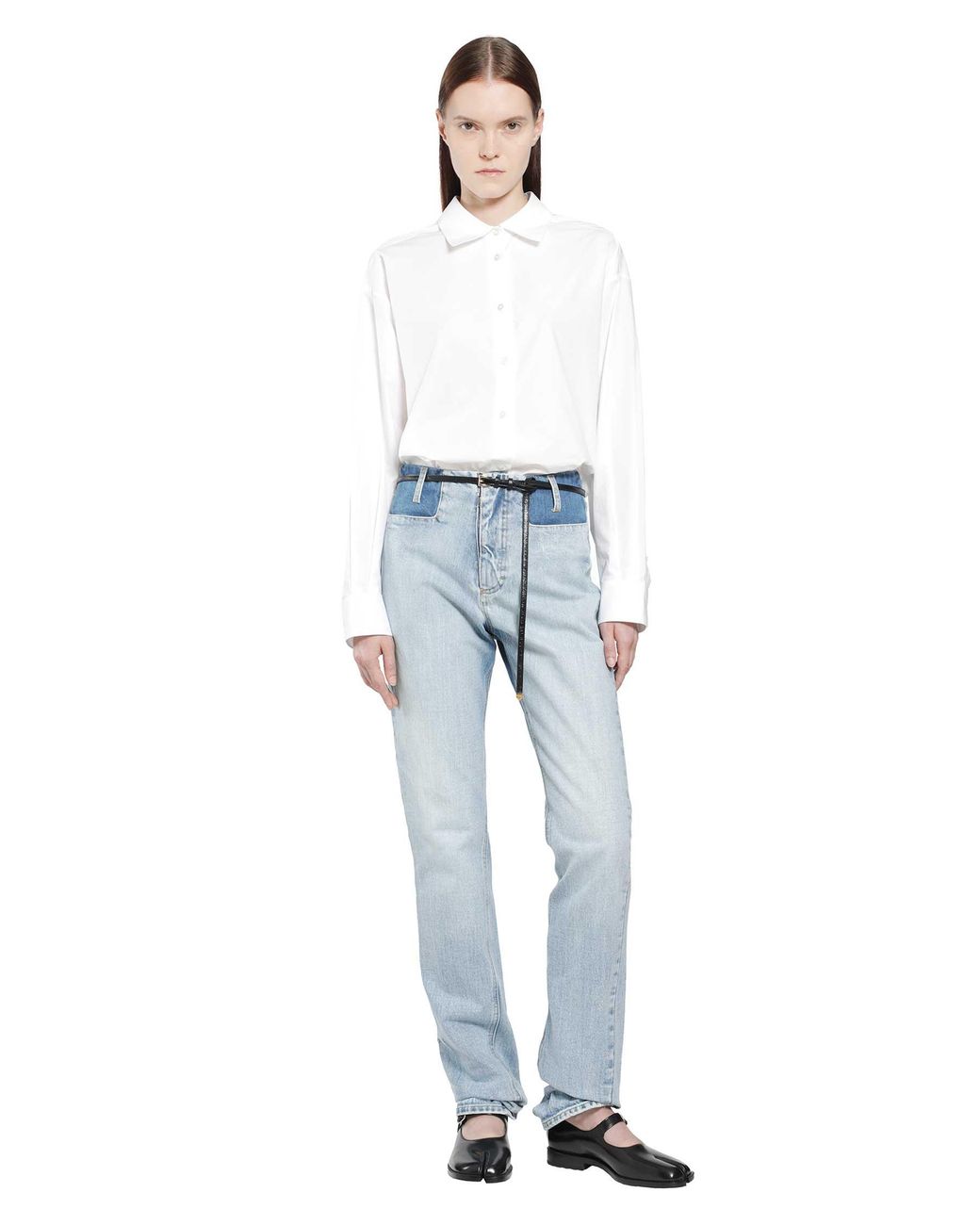 Maison Margiela Blue Two-Tone Jeans