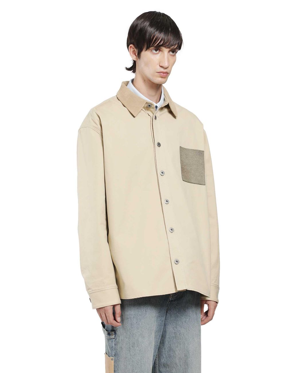 Loewe Natural Cotton Canvas Overshirt for men