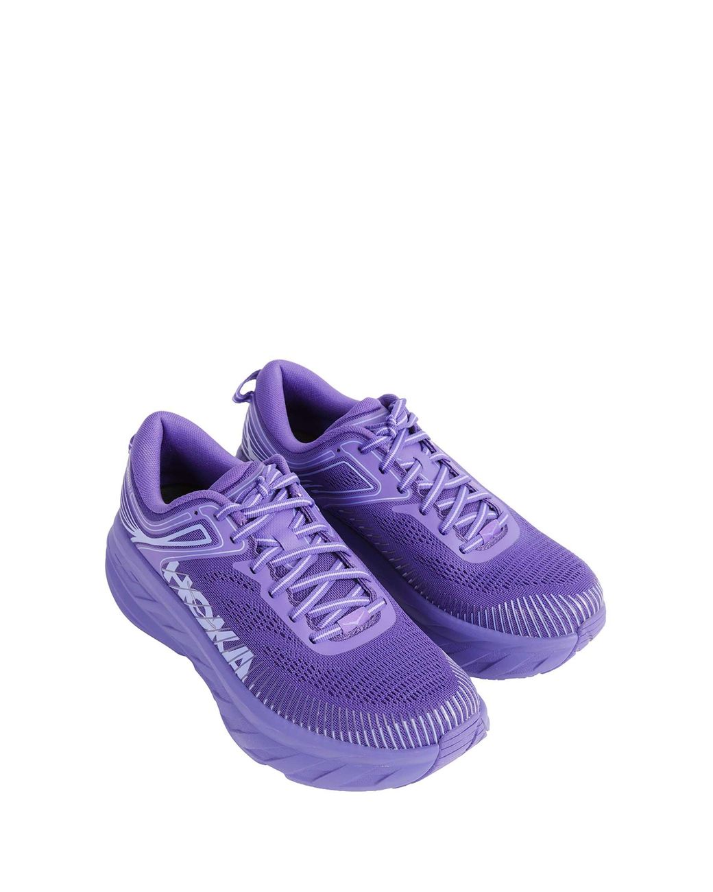 Hoka One One Purple Bondi 7 Sneakers