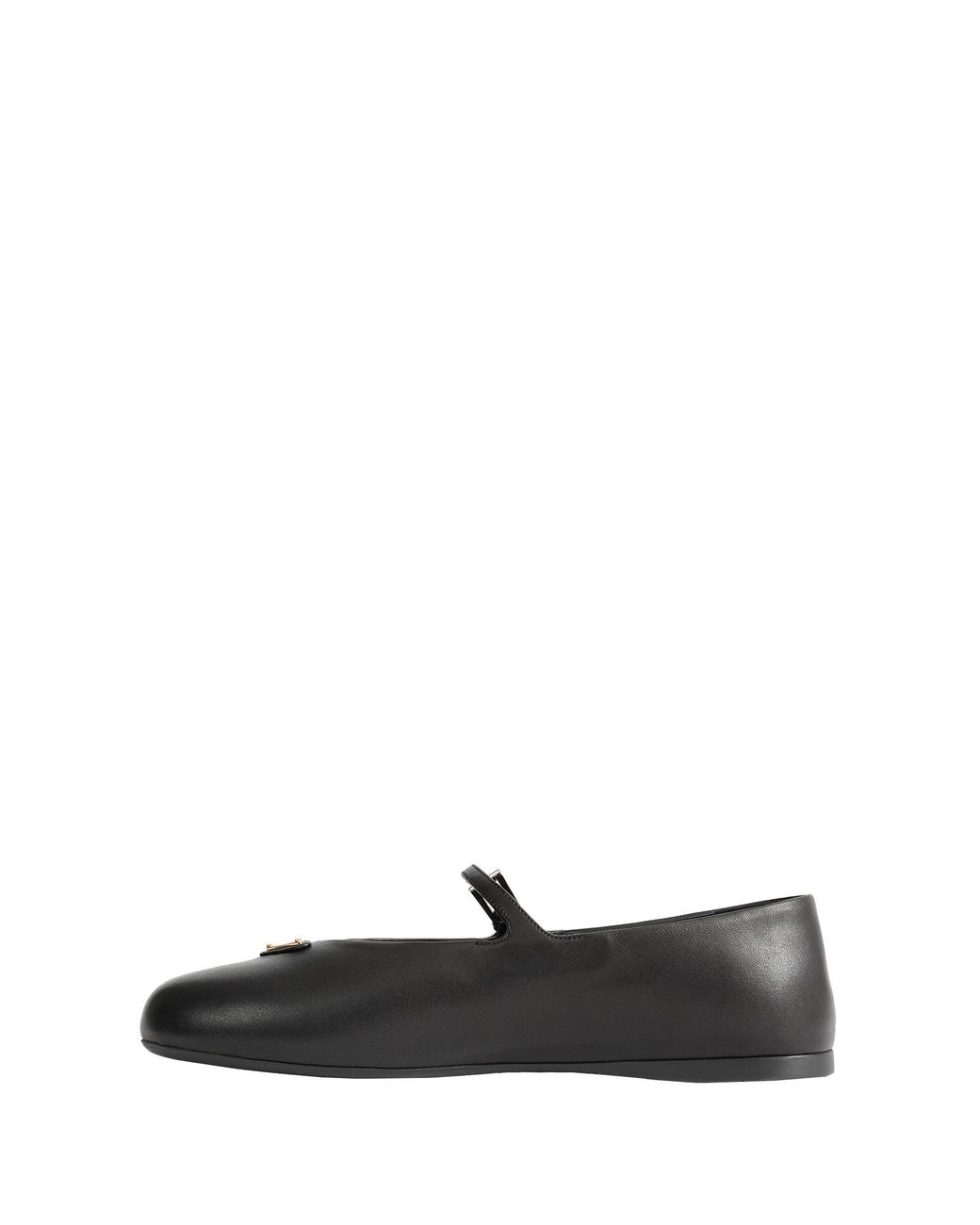 Prada Black Nappa Leather Ballerinas