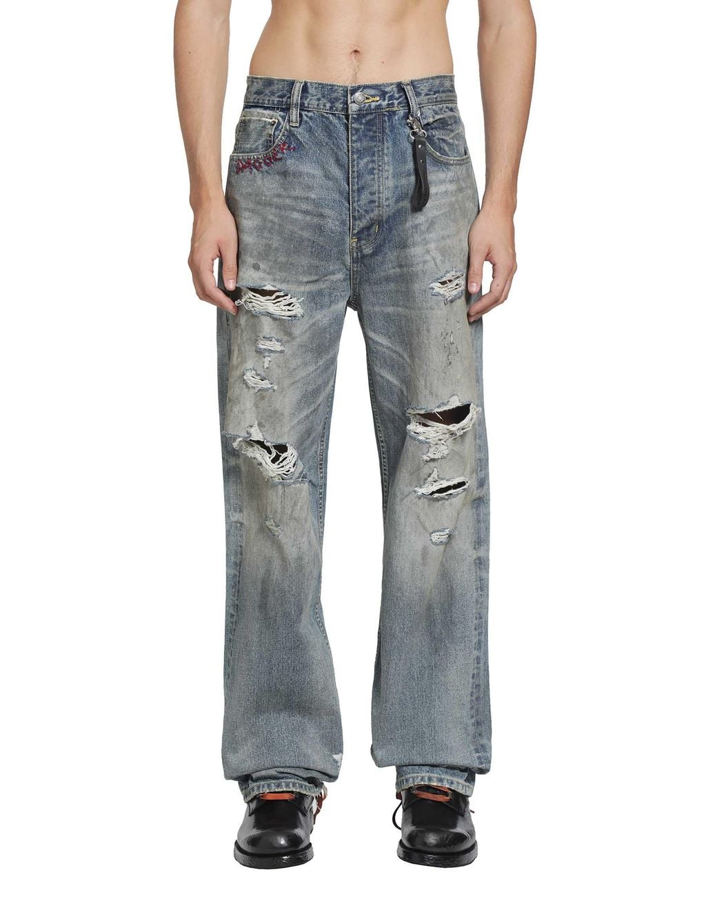 DAGGER Gray Garage Sid Jeans for men