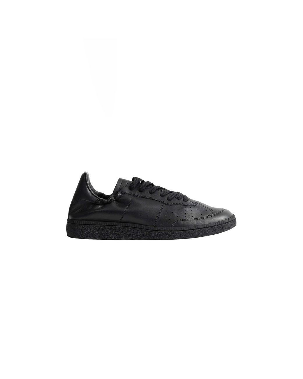 MAJOR STEP Black Major Tennis Leather Sneakers for men