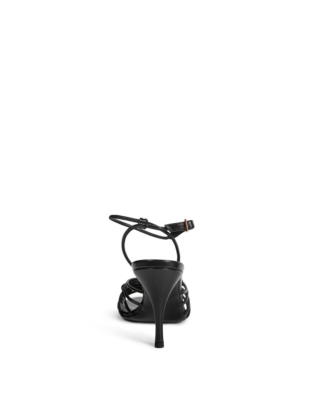Versace Black Opera Bow Nappa Sandals