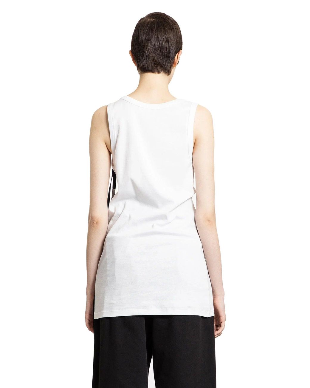Ann Demeulemeester Seva 'Holy' Print Tank Top in White | Lyst