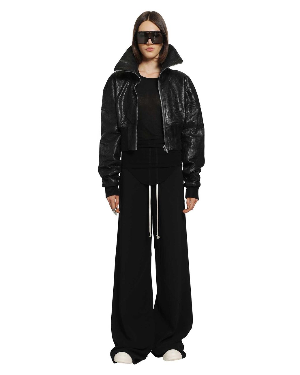 Rick Owens Black Tower Drawstring Bias