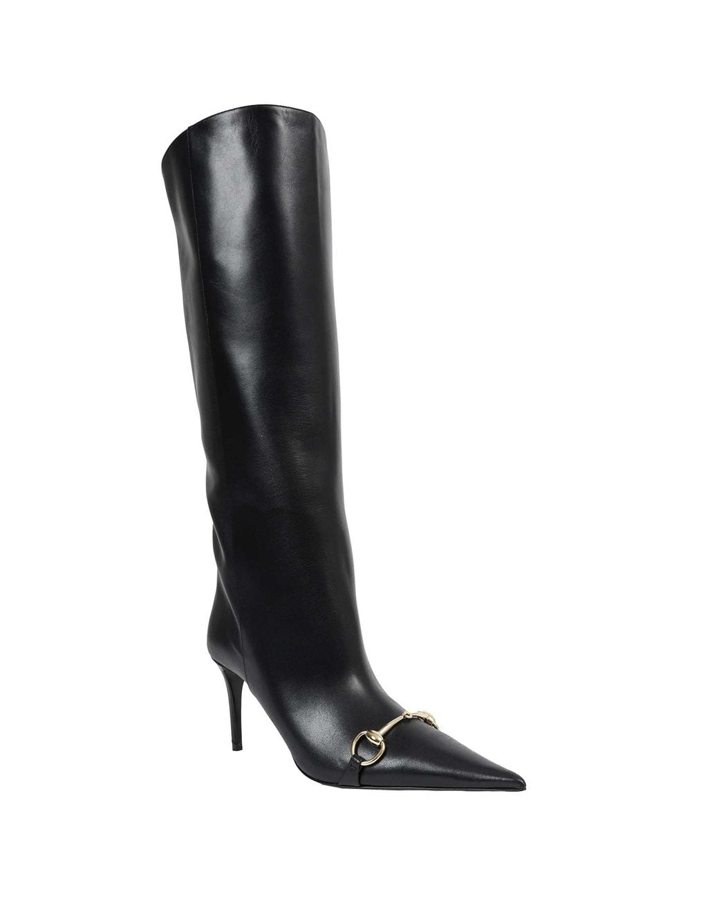 Gucci Black Donna Leather Boots