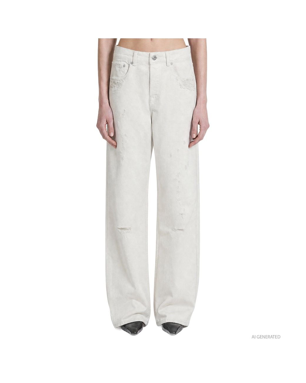 Our Legacy Gray Full Cut Jeans