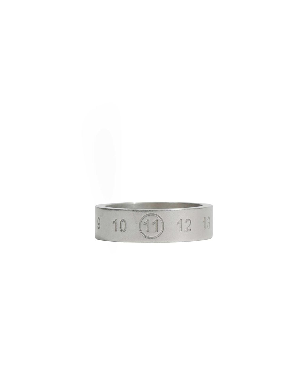 Maison Margiela Gray Numeric Ring 6.5 Mm for men