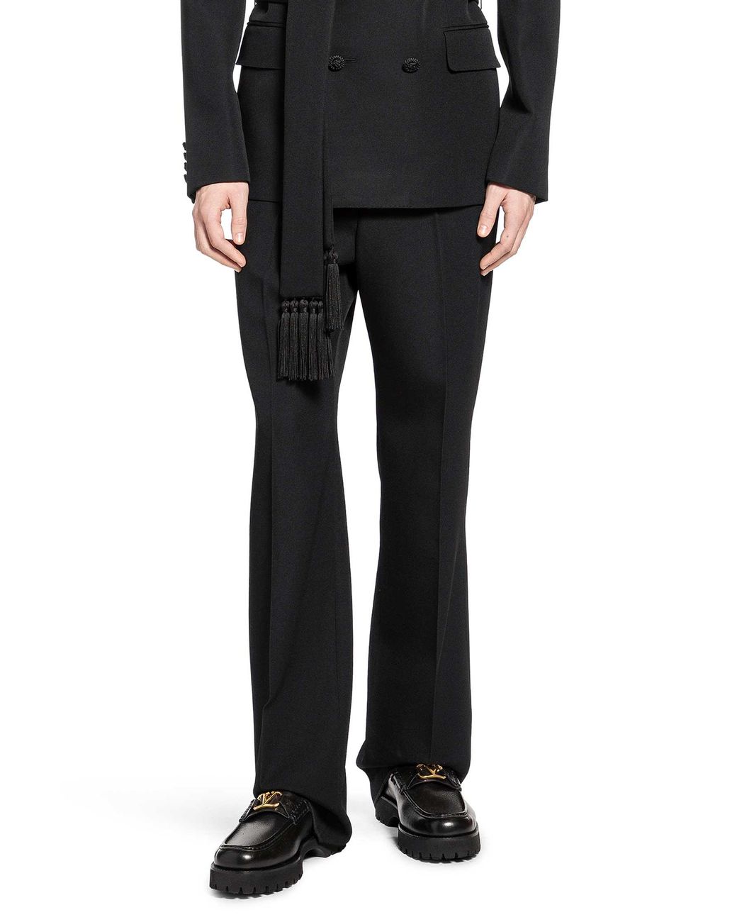 Valentino Black Wool Pants for men