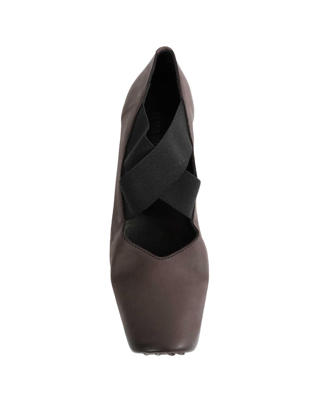 Uma Wang Black Calfskin Ballerinas