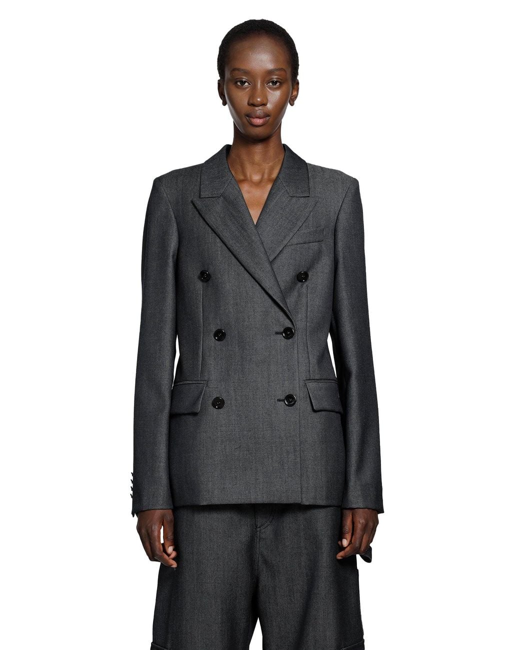 Balenciaga Black Db Tailored Blazer