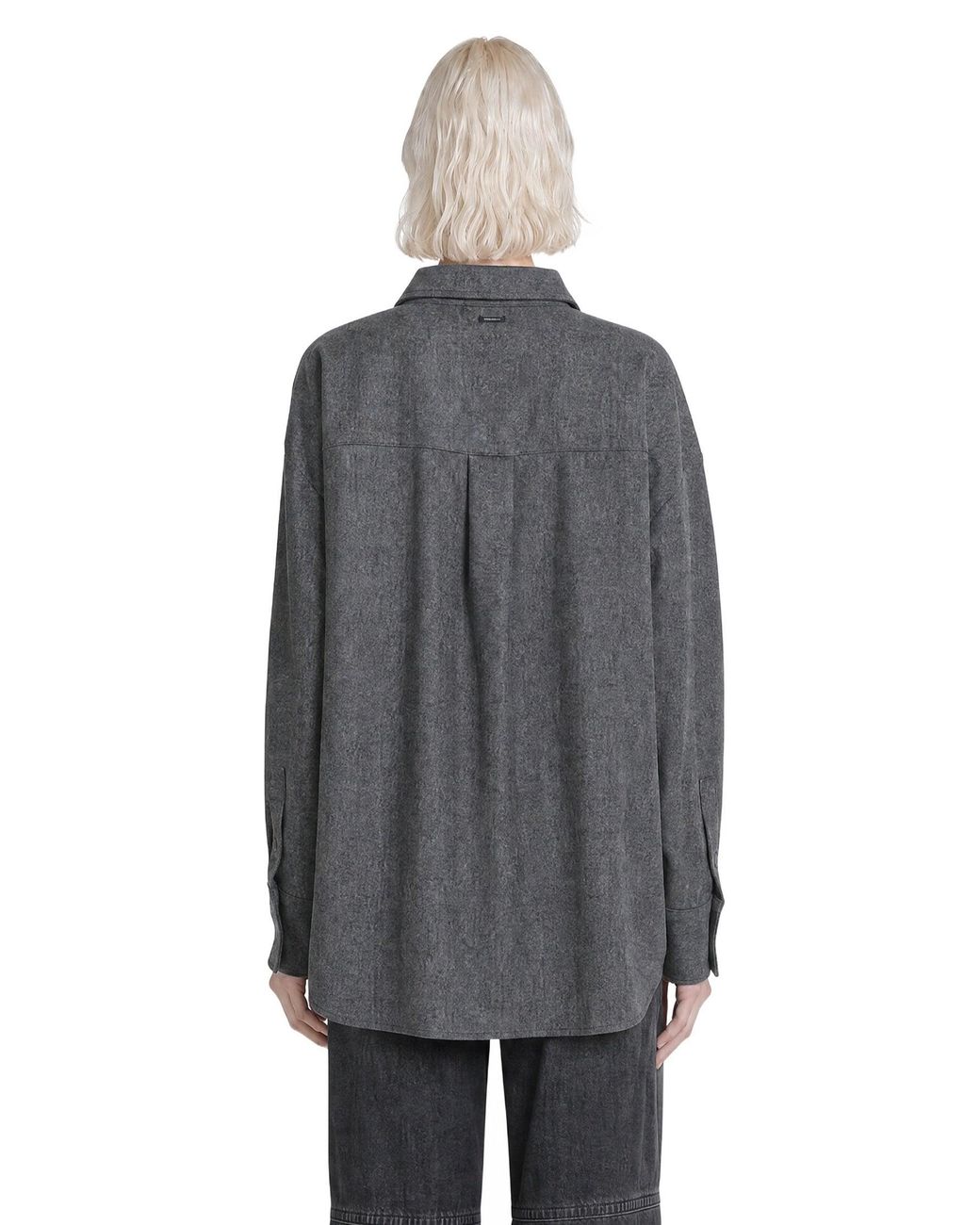 Max Mara Gray Wool Flannel Shirt