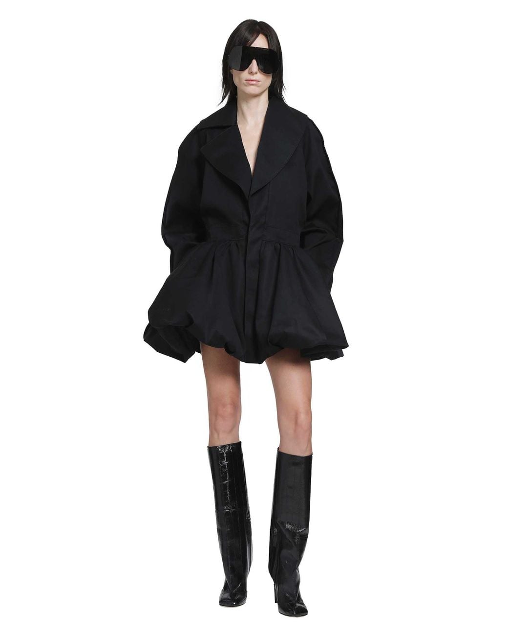 NVL-GARDE Black Trench Dress