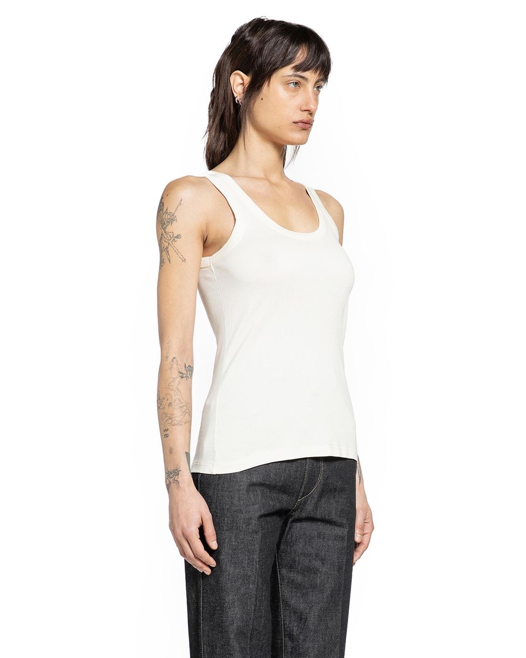 Lemaire White Rib Tank Top
