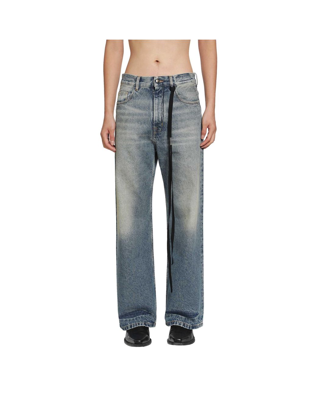 Ann Demeulemeester Blue Alarik Flared Jeans for men