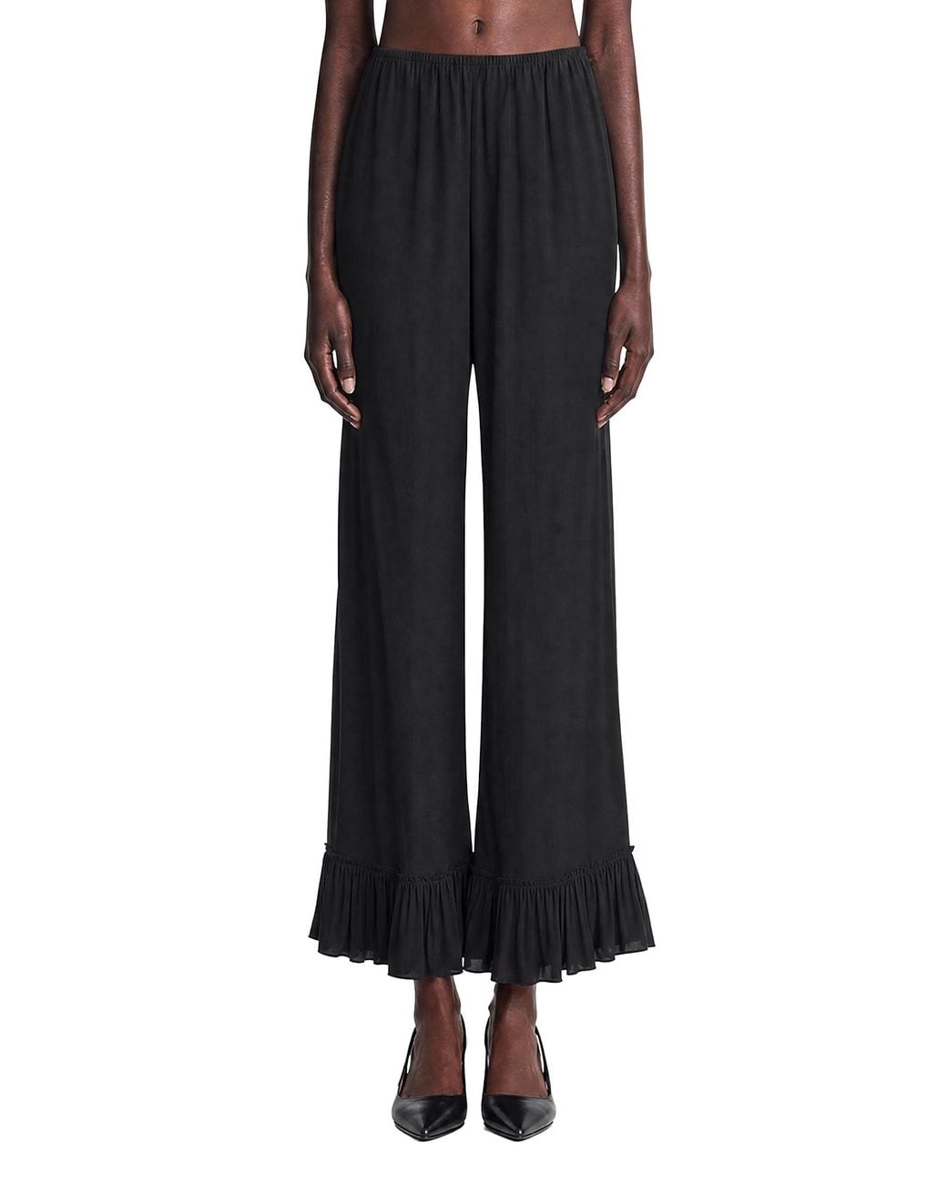 Chloé Black Cropped Fluid Pants