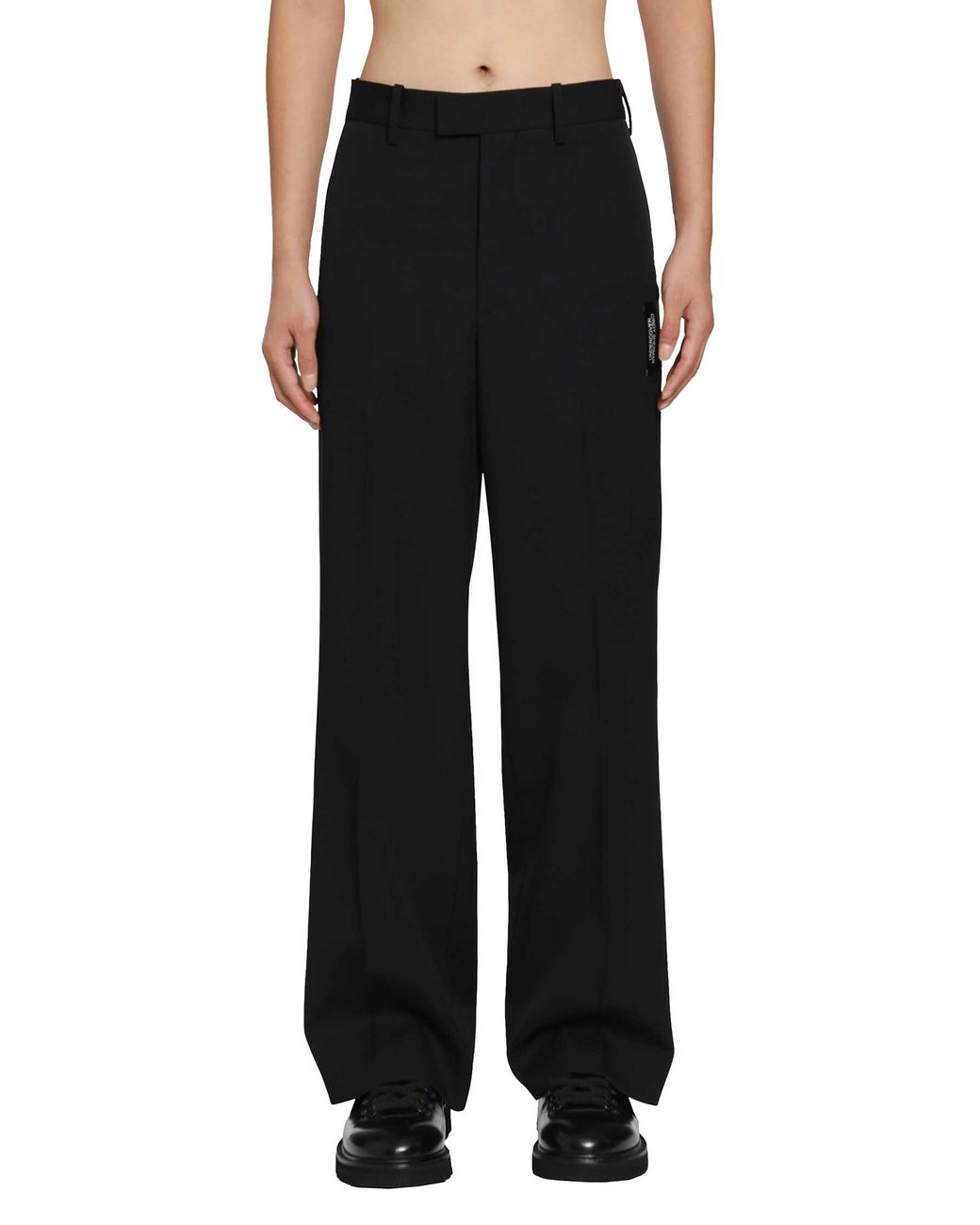 Undercover Black Cindy Sherman Wool Side Slacks for men